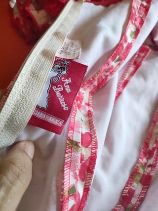 Vestido flamenca talla  32 con margen hasta 36