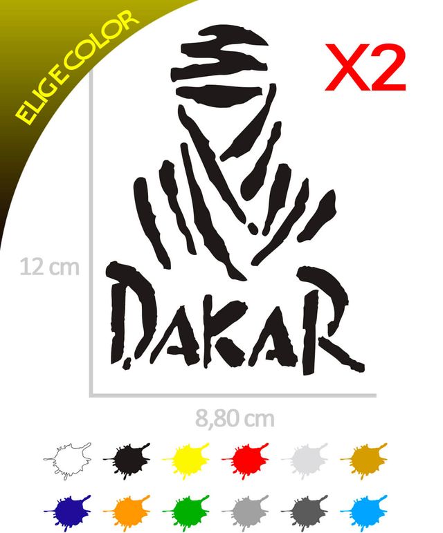 2 Pegatinas MOMIA DAKAR