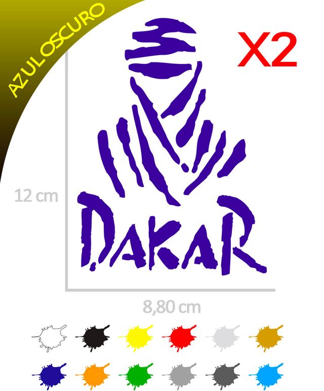 2 Pegatinas MOMIA DAKAR