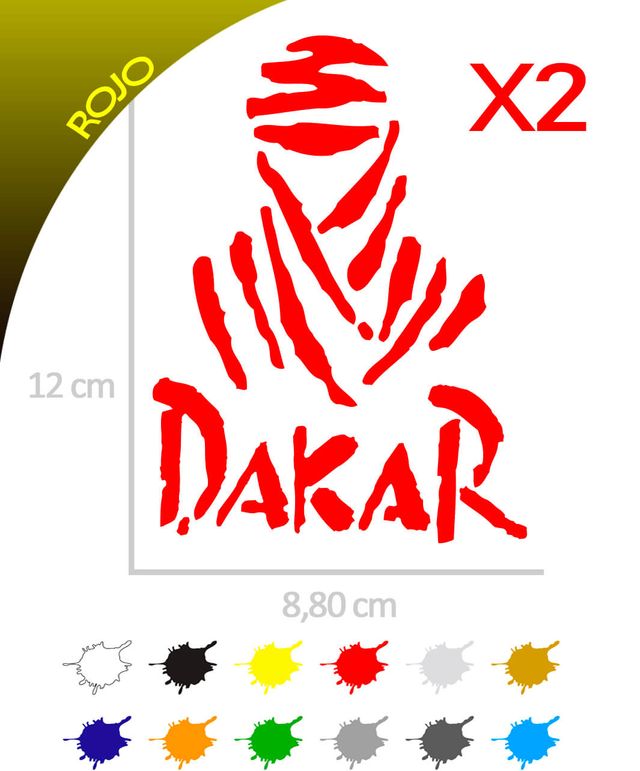 2 Pegatinas MOMIA DAKAR