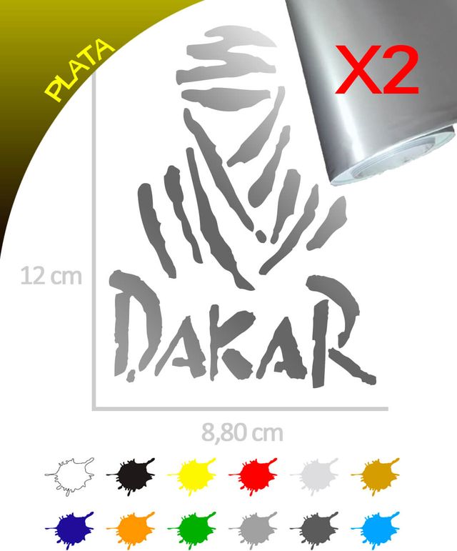 2 Pegatinas MOMIA DAKAR