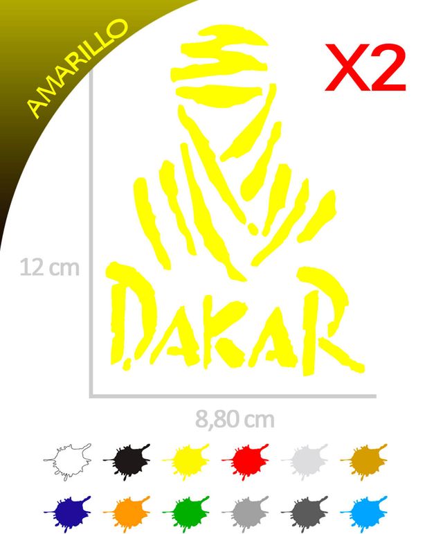 2 Pegatinas MOMIA DAKAR