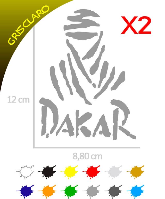 2 Pegatinas MOMIA DAKAR