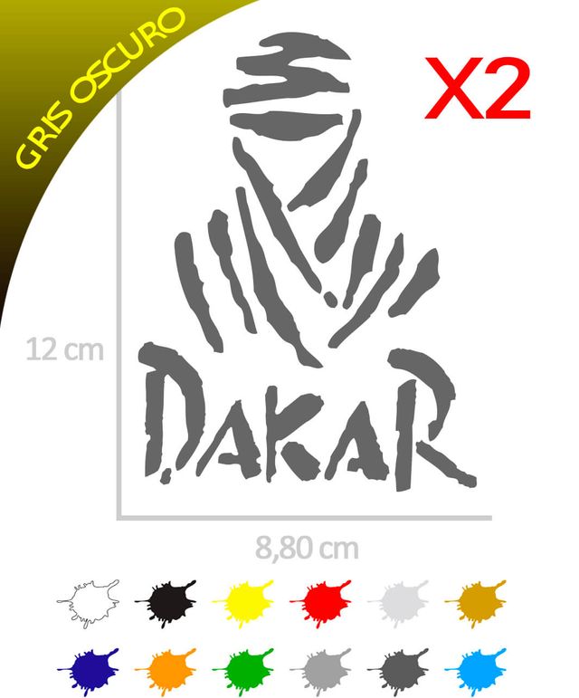 2 Pegatinas MOMIA DAKAR