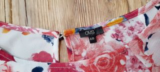 Blusa corta fiori camicetta