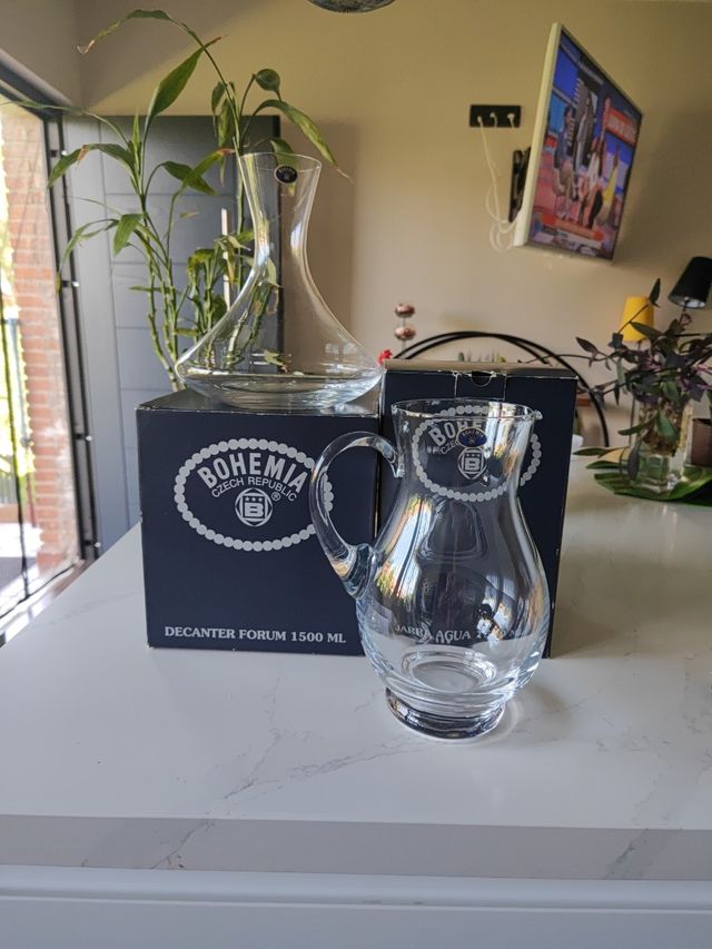 Bohemia jarra y decantador
