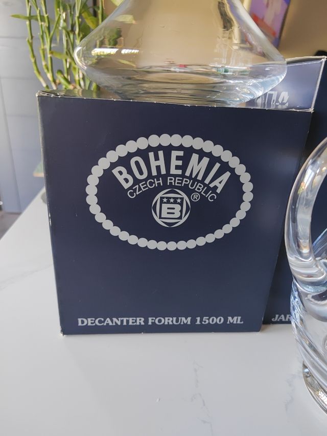 Bohemia jarra y decantador