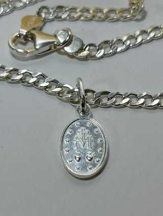Pulsera De Plata De Ley 925-Virgen milagrosa