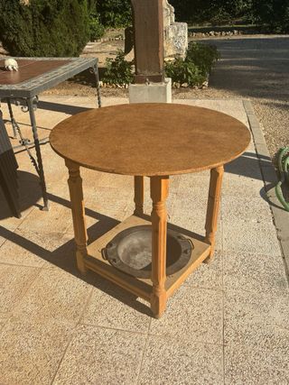 Mesa camilla con brasero de picón