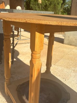 Mesa camilla con brasero de picón