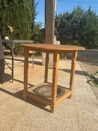 Mesa camilla con brasero de picón