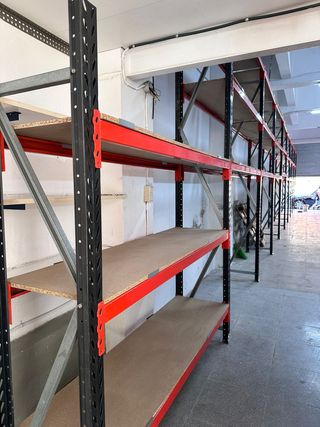 Lote de estanterías Industriales en liquidación