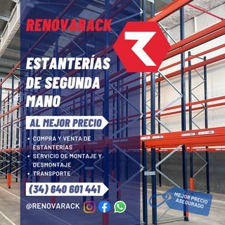 Lote de estanterías Industriales en liquidación