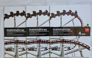 3 Libros matematicas 4 Eso SM