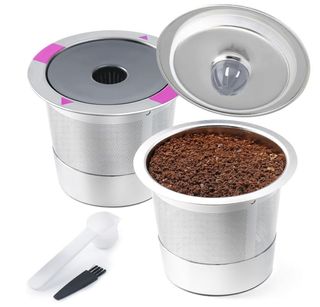 2 pezzi filtri cialde caffè K riutilizzabili inox