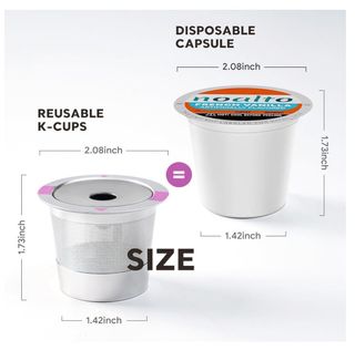 2 pezzi filtri cialde caffè K riutilizzabili inox
