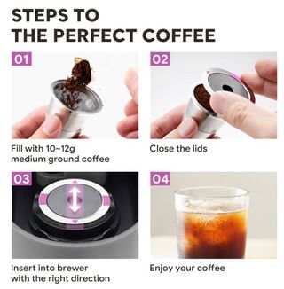 2 pezzi filtri cialde caffè K riutilizzabili inox