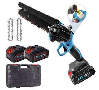 Mini Motosega 2 Batterie 4000 mAh 900 watt a mano