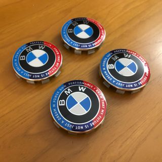 4 tappi coprimozzo Bmw 68mm Ed. Anniversario motto
