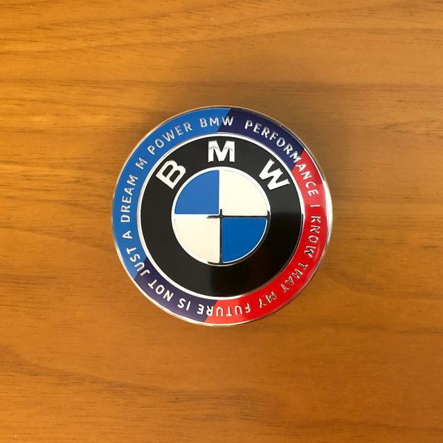 4 tappi coprimozzo Bmw 68mm Ed. Anniversario motto