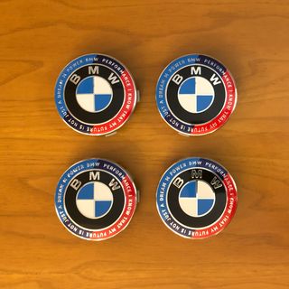 4 tappi coprimozzo Bmw 68mm Ed. Anniversario motto