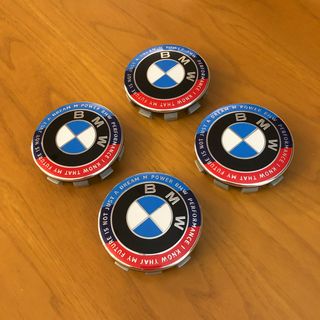 4 tappi coprimozzo Bmw 68mm Ed. Anniversario motto