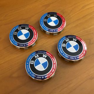4 tappi coprimozzo Bmw 68mm Ed. Anniversario motto