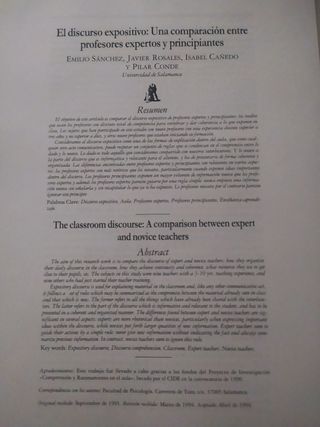 Artículo. Psicología infantil. Educación