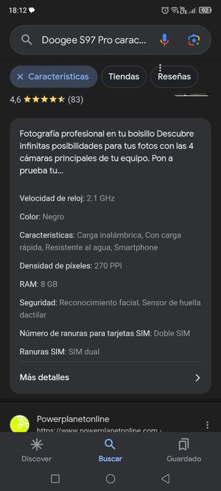 Movil indestructible DOOGE S97 PRO