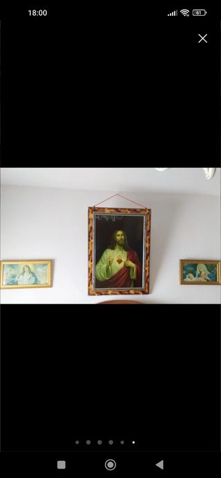 Cuadros religiosos Virgen. Años 30 o 40 