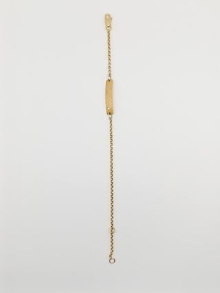 Pulsera no me olvides bebé, Oro 18k.