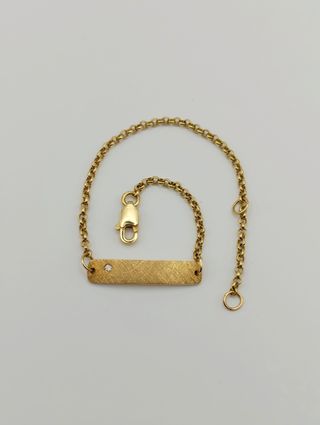 Pulsera no me olvides bebé, Oro 18k.