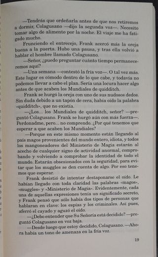 libro ciencia ficción Harry Potter cáliz de fuego