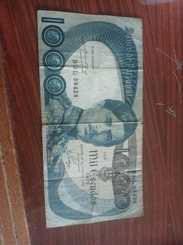 Billete de 1000 escudos 1968