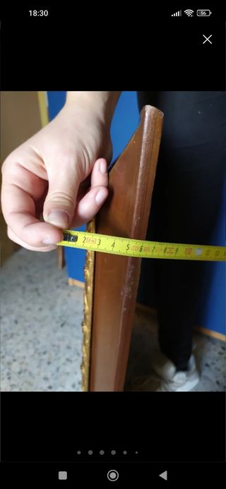 Cuadro religioso Virgen. Tiene 100 años