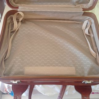 Maleta de cuero vintage, marrón