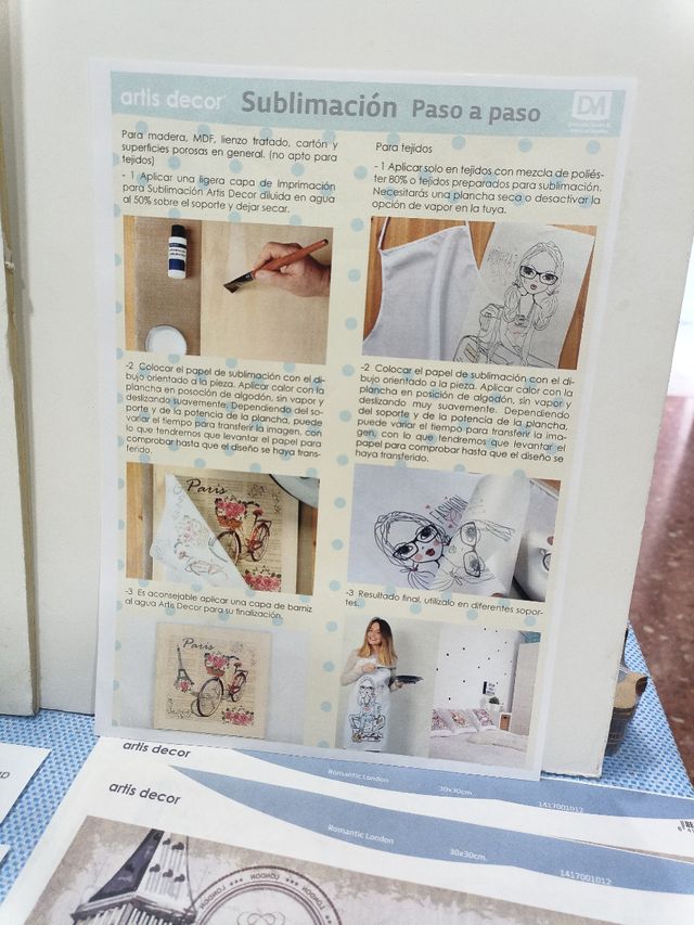 Diez Transfer sublimacion tela y madera