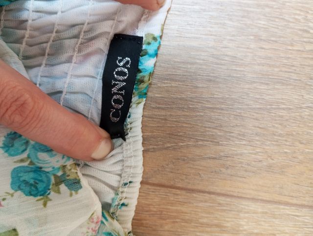 Vestido de seda y viscosa con tirantes f