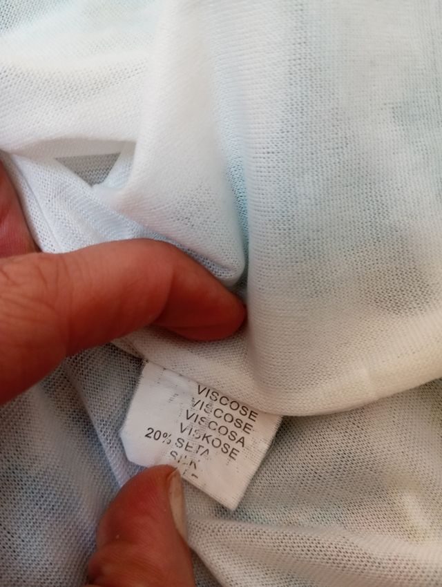 Vestido de seda y viscosa con tirantes f