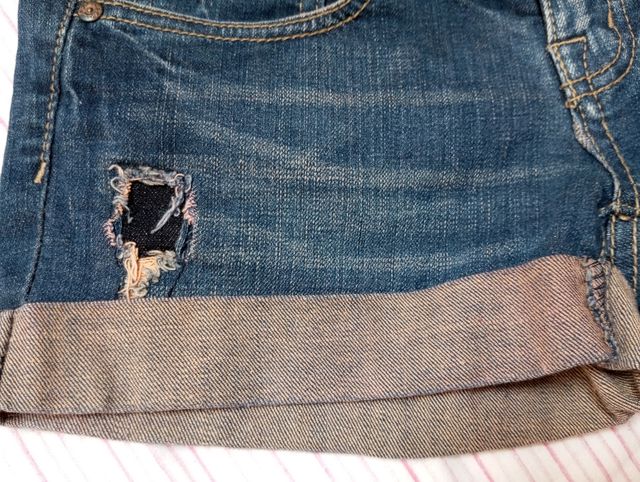 Short tejano Blanco talla 34