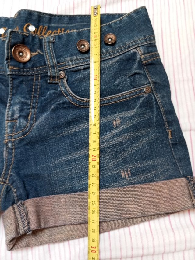 Short tejano Blanco talla 34