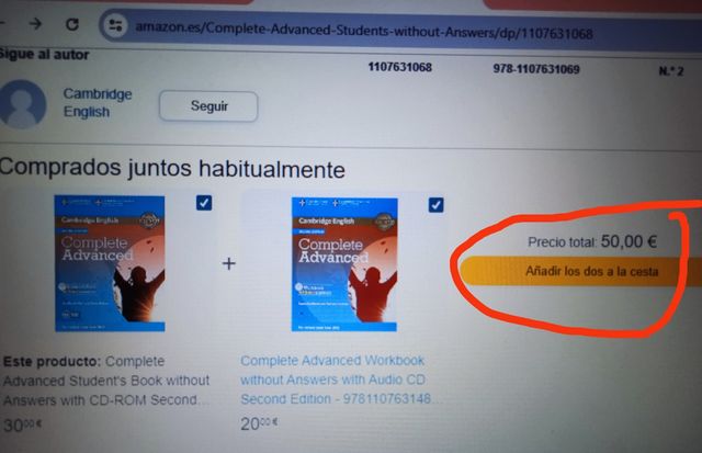 Libros Inglés Advanced C1 de Cambridge