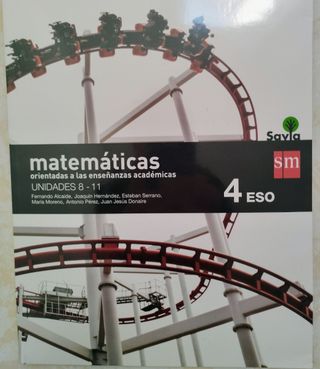 Matemáticas 4 ESO Ed. SM SAVIA