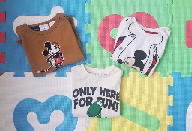 Lote camisetas talla 86 cm