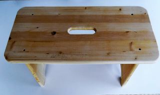 Scala Scaletta  Artigianale Sgabello Legno Massell