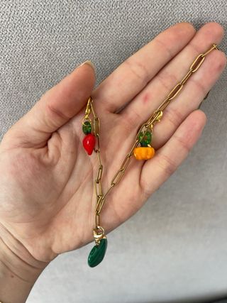 Collar colgantes charm fruta