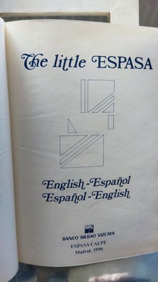 Diccionario The Little Espasa , English-Español