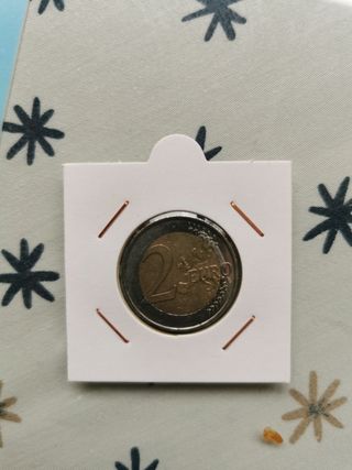 Moneda 2 euros Bandera de Europa España