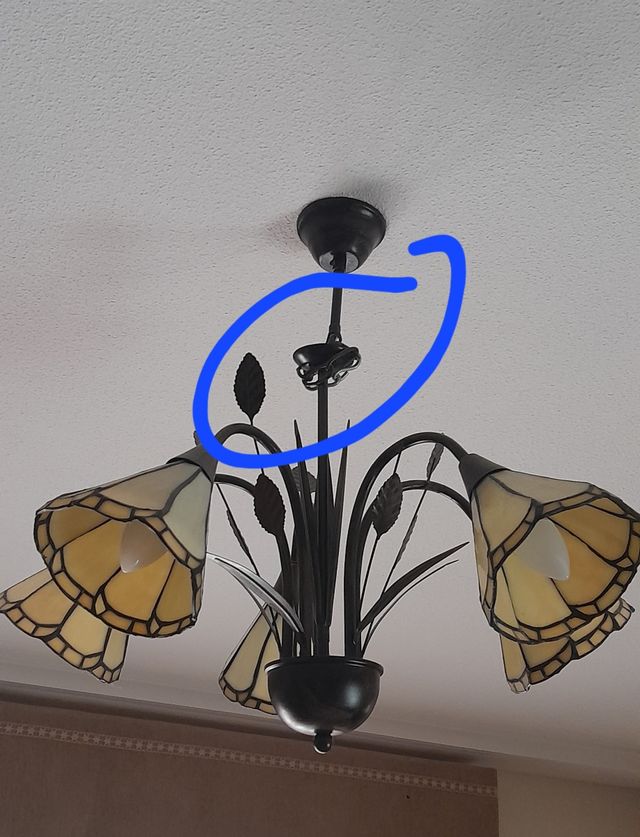 Lámpara rústica de forja y otra de regalo