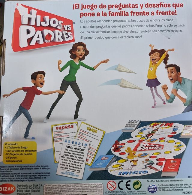 Juego de mesa Padres VS hijos